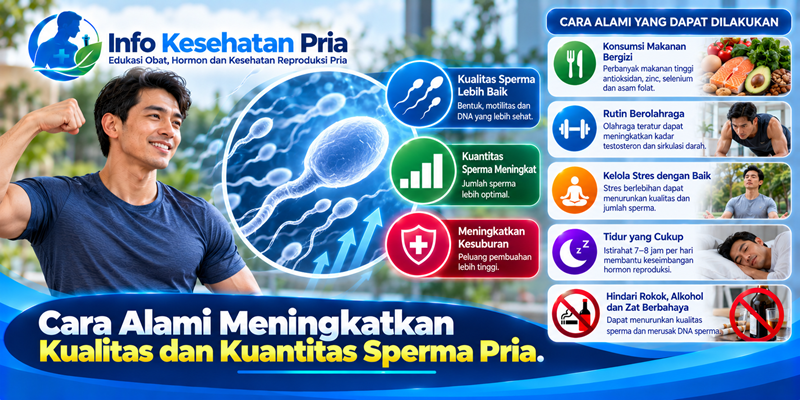 Cara Alami Meningkatkan Kualitas dan Kuantitas Sperma Pria