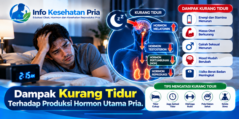 Dampak Kurang Tidur Terhadap Produksi Hormon Utama Pria
