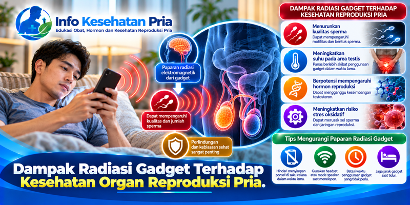 Dampak Radiasi Gadget Terhadap Kesehatan Organ Reproduksi Pria