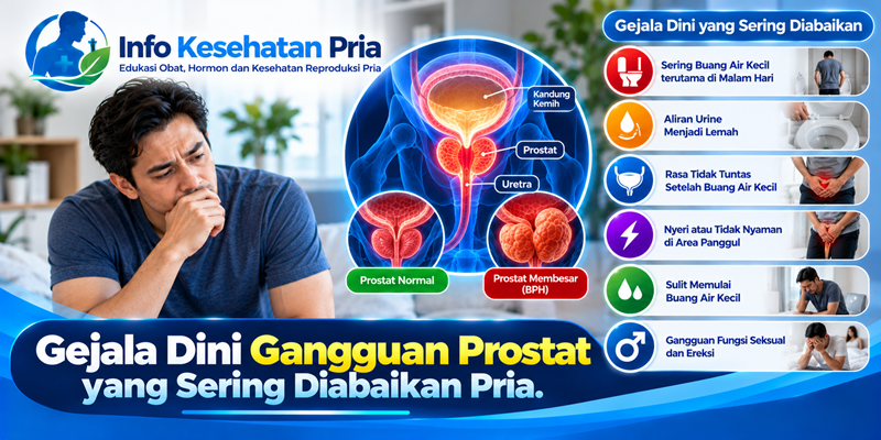 Gejala Dini Gangguan Prostat yang Sering Diabaikan Pria