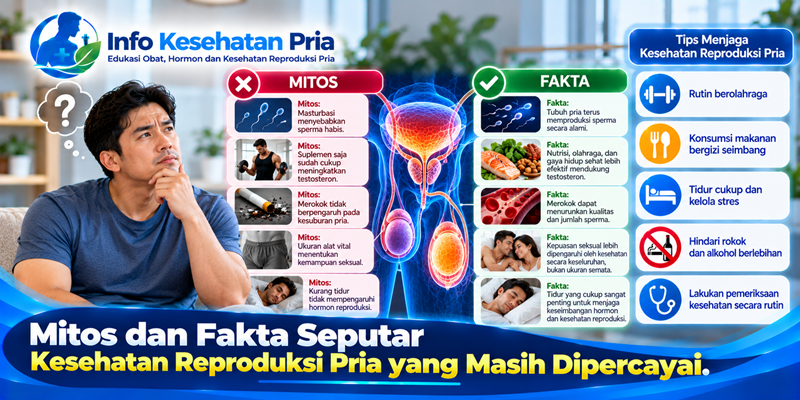 Mitos dan Fakta Seputar Kesehatan Reproduksi Pria yang Masih Dipercayai