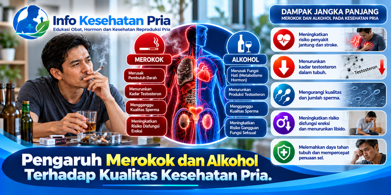 Pengaruh Merokok dan Alkohol Terhadap Kualitas Kesehatan Pria