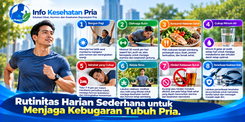 Rutinitas Harian Sederhana untuk Menjaga Kebugaran Tubuh Pria