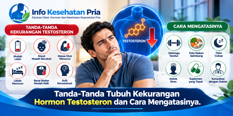 Tanda-Tanda Tubuh Kekurangan Hormon Testosteron dan Cara Mengatasinya